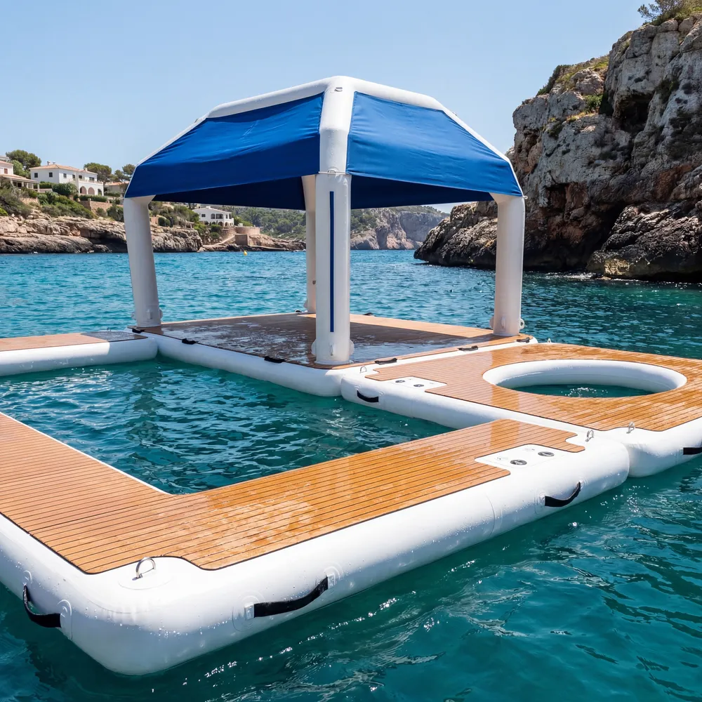 Coral inflatable beach club setup — GSE Inflatables